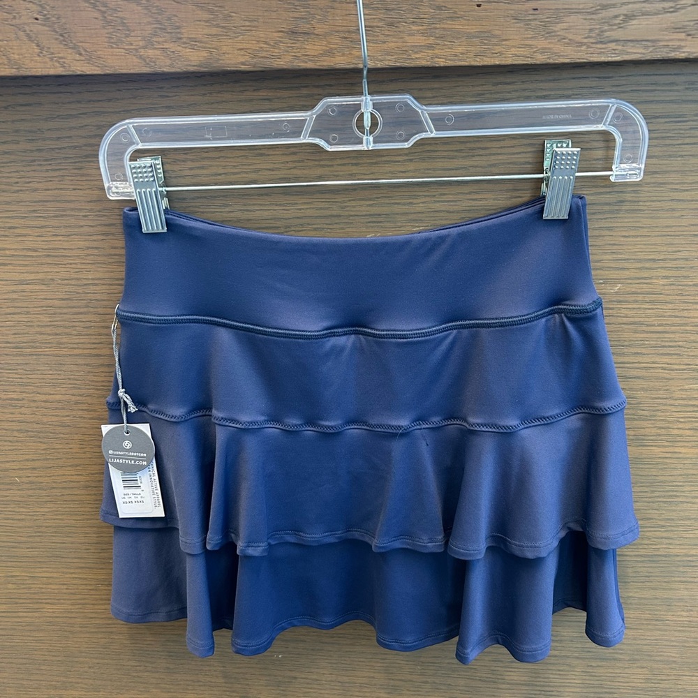 Lija Navy Blue Mini Skirt